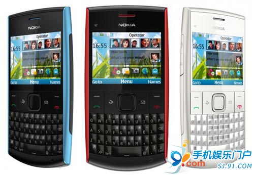 诺基亚再有新机发布 全键盘X2-01亮相